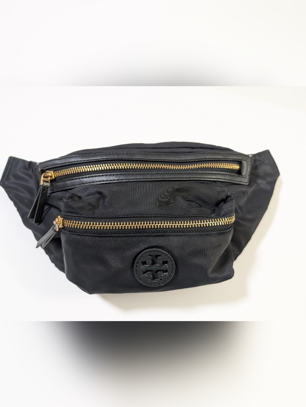 TORY BURCH Nylon Belt Bag, Black, Great used condition